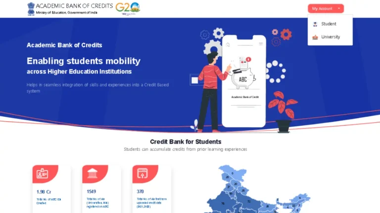 ABC ID (Academic Bank of Credits) Card 8 How to Create an ABC ID Card via the abc.gov.in Portal